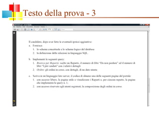 Testo della prova - 3 
