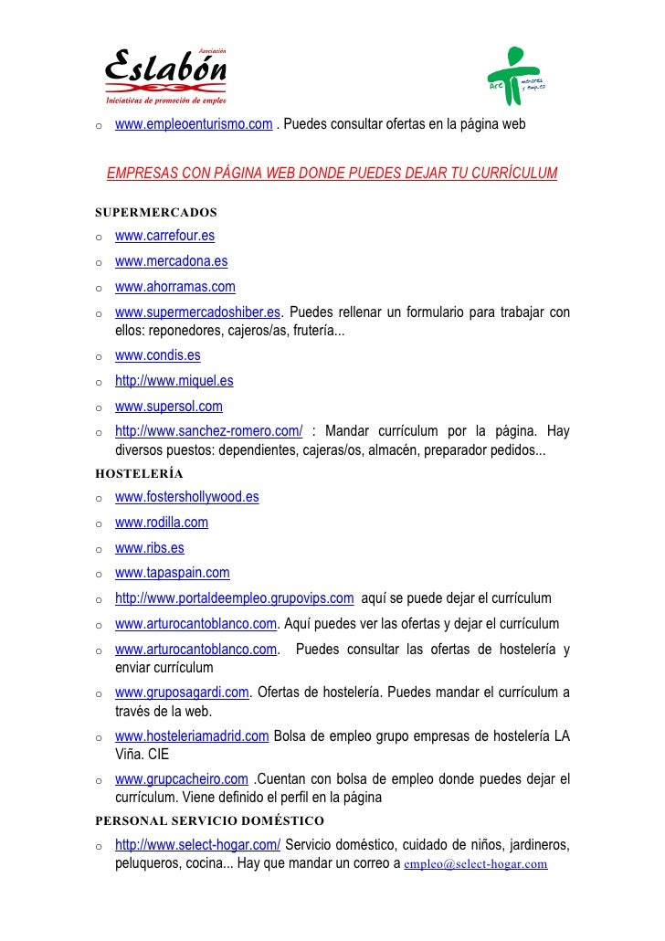 Portales empleo actualizado 10 12 2010