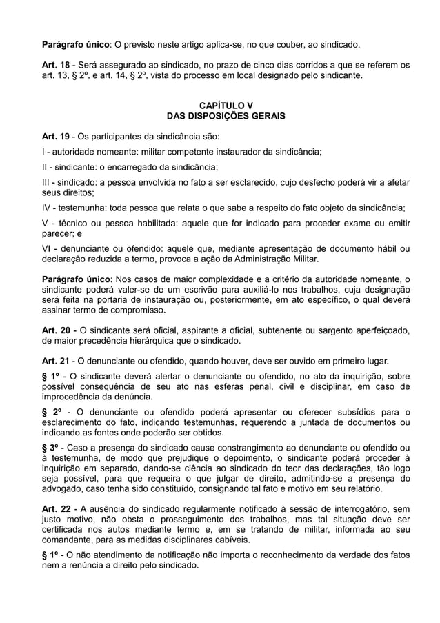 Portaria cmt ex n 107 de 13 fev2012 manual de sindic ncia