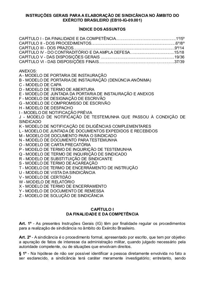 Portaria cmt ex n 107 de 13 fev2012 manual de sindic ncia