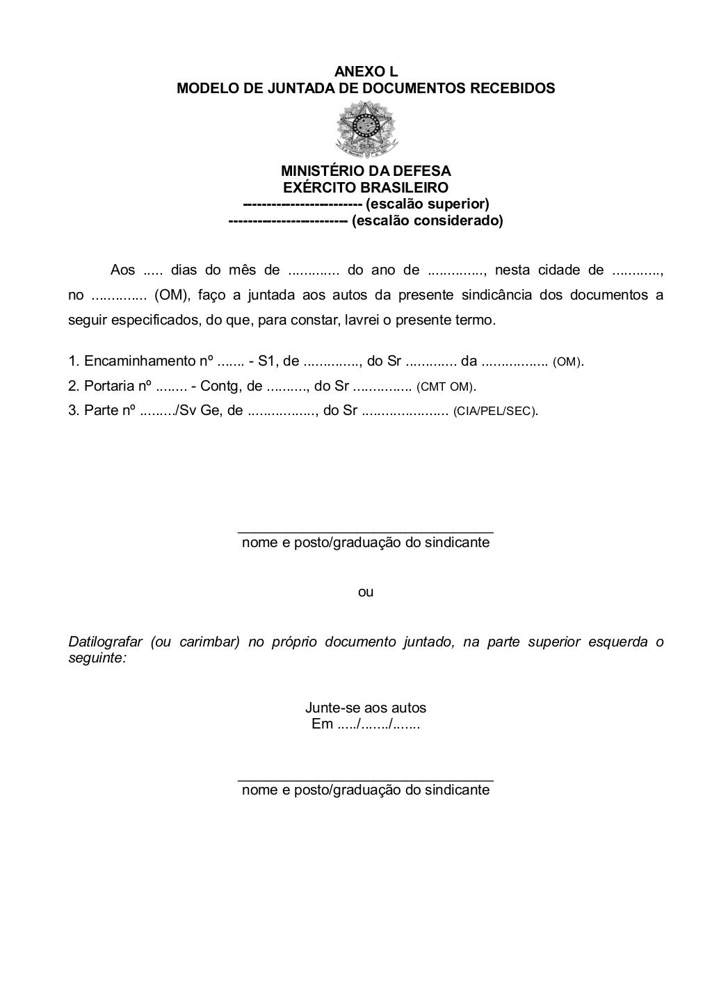 Portaria cmt ex n 107 de 13 fev2012 manual de sindic ncia