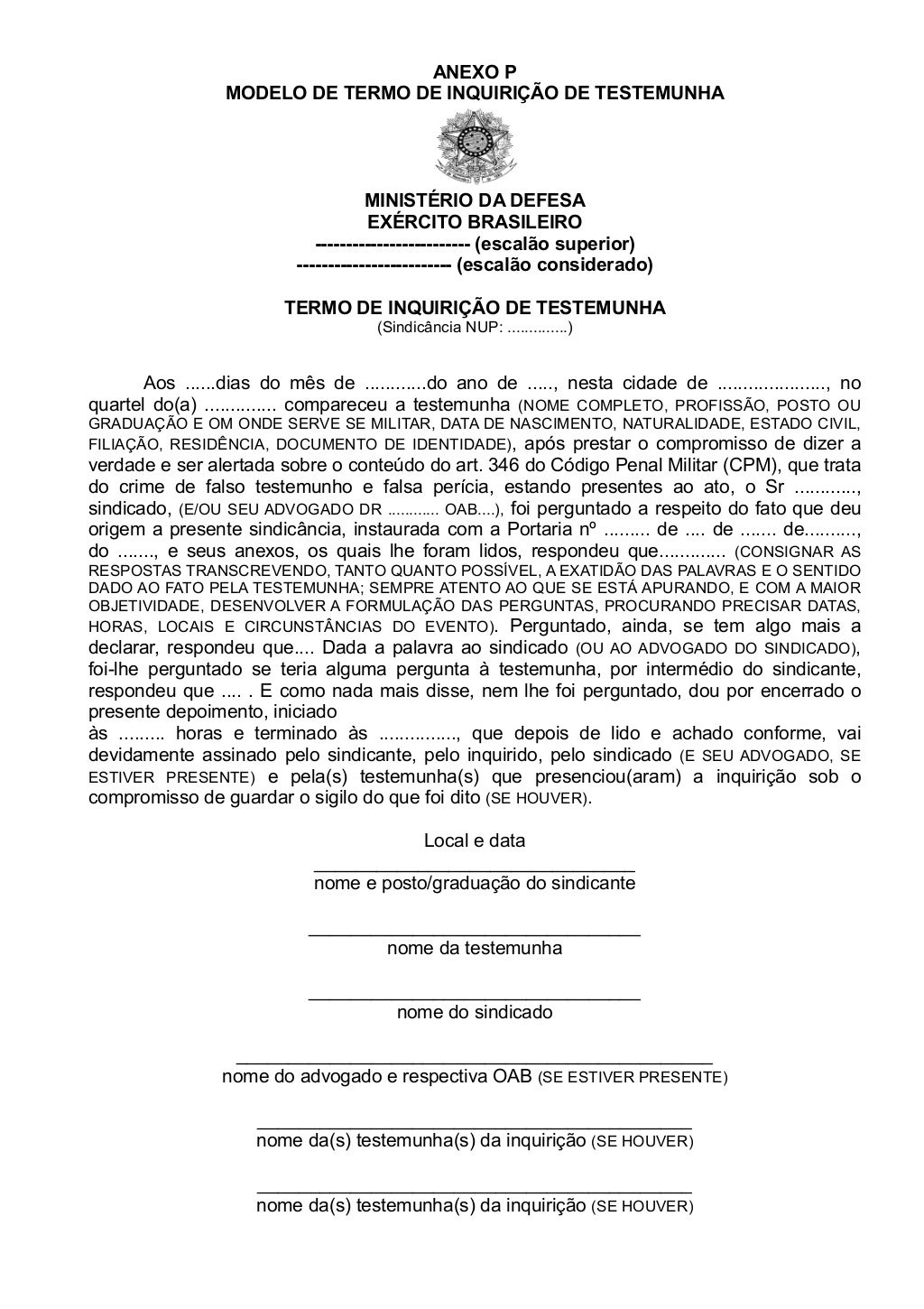 Portaria cmt ex n 107 de 13 fev2012 manual de sindic ncia