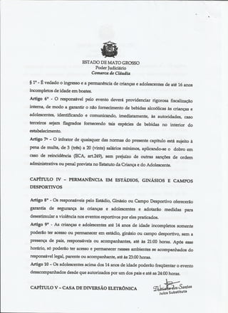 Portaria Fórum da Comarca de Cláudia/MT 2012