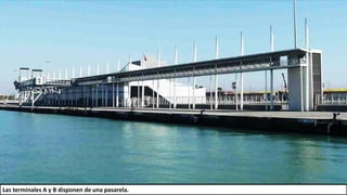 Las terminales A y B disponen de una pasarela.
 