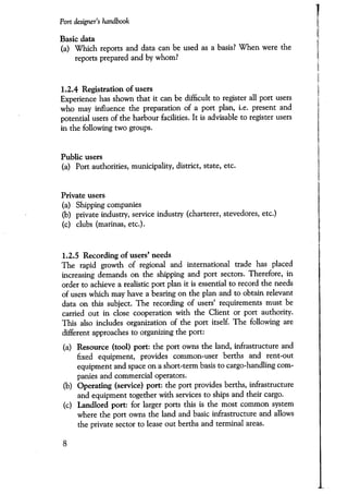 Port designers handbook