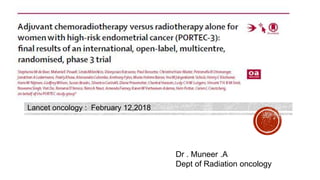 Lancet oncology : February 12,2018
Dr . Muneer .A
Dept of Radiation oncology
 