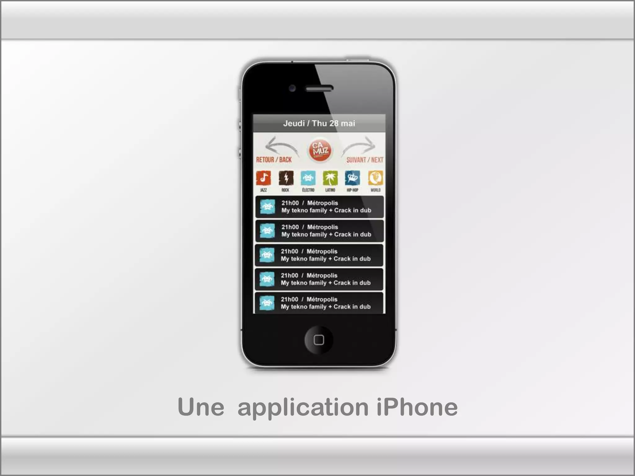 Une application iPhone