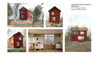 MAISON D’ÉTÉ DANS LA FORÊT DE
BJERGSTERD
2011 à Stavanger, Norvège
Stage chez SAARK architects

 