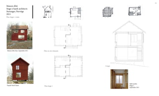 11

Maison d’été
Stage à Saark architects
Stavanger, Norvège
2011
Plan étages / coupe

Maison d’éte finie. Septembre 2011

Plan rez-de-chaussée

Coupe

Façade Nord-Ouest

Plan étage 1

Hall escalier.
Étage 1.
Septembre 2011

 