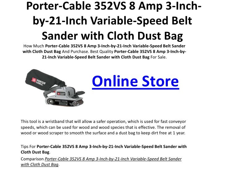 porter cable 352vs