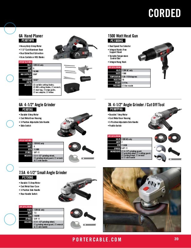 Porter Cable Tools Catalog