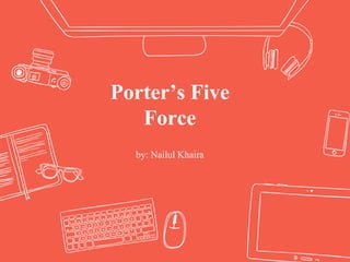Porter’s Five
Force
by: Nailul Khaira
 
