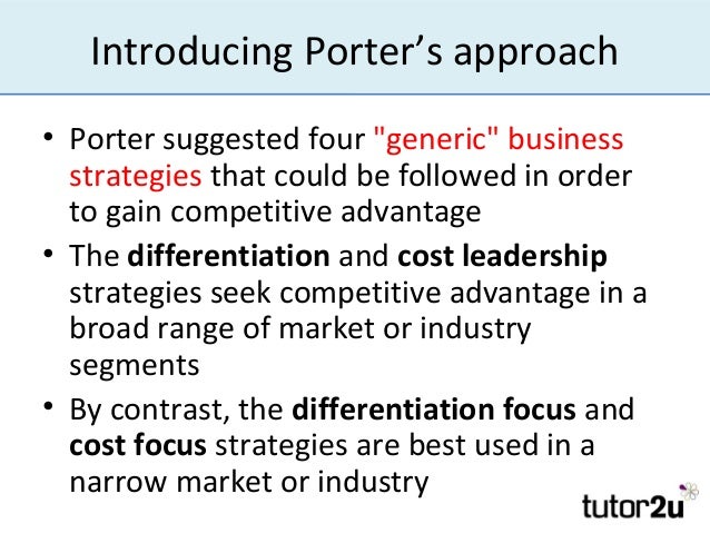 compare and contrast porter s generic strategies and kim s blue ocean strategy The proponents of competitive strategy, largely going back to porter now blue ocean strategy has had a lot of enthusiasts and people like starbucks and dell. compare and contrast porter s generic strategies and kim s blue ocean strategy The proponents of competitive strategy, largely going back to porter now blue ocean strategy has had a lot of enthusiasts and people like starbucks and dell.