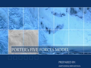 PORTER’s FIVE FORCES MODEL
PREPARED BY:
AMITANSHU SRIVASTAVA
 