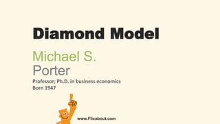 Michael S.
Porter
Professor; Ph.D. in business economics
Born 1947
Diamond Model
www.Flixabout.com
 