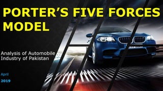 | Porter's Five Forces Model | Analysis of Automobile Industry of Pakistan | Five Forces and Automobile Industry | Michael Eugene Porter |