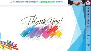 … The Porter’s Five Force Model for Banking Industry -analysis…
K
h
a
r
g
h
a
r
SMBA
30-B

Group

-9-

 