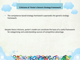 Porters generic strategies 