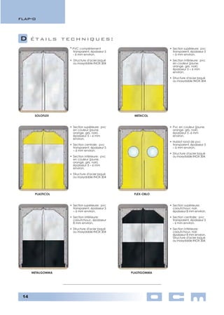 Portes empilables souples rapides 