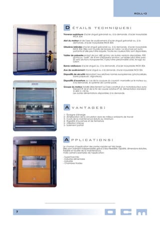 Portes empilables souples rapides 