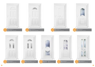 PVC
—
KD 185

PVC
—
KD 130
ORNA C

14

DÉCOR	 Mouluré PVC 2 faces
VITRAGE	 Chinchilla blanc
Poignée	 Double béquille, modèle Liverpool

PVC
—
KD 180
ORNA C

DÉCOR	 Mouluré PVC 2 faces
VITRAGE	 Sans vitrage
Poignée	 Double béquille, modèle Liverpool

PVC
—
KD 208
ORNA C

DÉCOR	 Mouluré PVC 2 faces
VITRAGE	 Chinchilla blanc avec croisillons blancs entre vitrage 26 mm
Poignée	 Double béquille, modèle Liverpool

DÉCOR	 Mouluré PVC 2 faces
VITRAGE	 Chinchilla + croisillons blancs entre vitrage
Poignée	 Double béquille, modèle Liverpool

PVC
—
KD 231
ORNA C

PVC
—
KD 235

DÉCOR	 Mouluré	
PVC 2 faces
VITRAGE	 Chinchilla	blanc
Poignée	 Double	
béquille, modèle Liverpool

DÉCOR	 Mouluré PVC 2 faces
VITRAGE	 Sans vitrage
Poignée	 Double béquille, modèle Liverpool

PVC
—
KD 170
ORNA C

DÉCOR	 Mouluré PVC 2 faces
VITRAGE	 Chinchilla blanc
Poignée	 Double béquille, modèle Liverpool

PVC
—
KD 230
ORNA C

DÉCOR	 Mouluré PVC 2 faces
VITRAGE	 Chinchilla blanc
Poignée	 Double béquille, modèle Liverpool

PVC
—
KD 30
ORNA C

DÉCOR	 Mouluré PVC 2 faces
VITRAGE	 Chinchilla blanc
Poignée	 Double béquille, modèle Liverpool

15

 