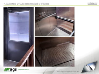 VoltarPLATAFORMA DE ACESSIBILIDADE EM CLÍNICA DE GERIATRIA
 
