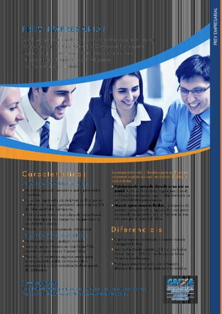 PRE V E M PRESARIA L
Quando você pensa no futuro dos seus funcionários, os benefícios para sua empresa
chegam no presente. No Grupo CAIXA SEGUROS você pode fazer um plano
de previdência para sua empresa, sindicato ou associação, totalmente
alinhado com o seu planejamento de gestão de pessoas
e ao alcance de suas possibilidades.
COMO CONTRATAR?
Ligue 0800 702 4000 e agende uma visita, ou fale com o seu gerente de relacionamento
pessoa jurídica da CAIXA. Acesse também: www.caixaprevidencia.com.br.
C a r a c t e r í s t i c a s
Vantagens imediatas para sua empresa:
• As contribuições não compõem o salário para efeitos
trabalhistas;
• Os valores depositados são dedutíveis do IR da pessoa
jurídica como despesa operacional, até o limite de 20%
da folha salarial dos participantes;
• Diminui sensivelmente a rotatividade de funcionários e
torna sua empresa mais competitiva nos processos de
recrutamento e seleção;
• Viabiliza política de remuneração diferenciada.
Vantagens para seus colaboradores:
• Permite contribuições a qualquer momento;
• Todos os aportes efetuados na modalidade PGBL
poderão ser deduzidos no IR pessoa física;
• Viabiliza um investimento seguro e rentável para
a manutenção do padrão de vida durante a
aposentadoria ou para concretização de um projeto
do colaborador.
Sua empresa tem toda a liberdade para escolher como
vai oferecer o plano aos seus funcionários. Conheça as
possibilidades:
• Participando do custeio do plano de forma total ou
parcial. Assim, os funcionários pagam uma parte da
contribuição e a empresa paga a outra, dentro de um
percentual definido pela empresa.
• Atuando apenas como facilitadora, participando do
processo de negociação e implantação e realizando
reuniões de esclarecimento com os funcionários, mas
não participa do custeio do plano.
D i f e r e n c i a i s
• O primeiro plano do mercado a oferecer taxa de
Carregamento Zero;
• Taxa de Gestão de somente 0,5% a.a. nos fundos
Renda Fixa, e 1,25% a.a. nos Fundos de Renda
Variável e MultiMercados;
• Você pode determinar formas de contratação
diferenciadas para sócios, diretores e funcionários.
PREVEMPRESARIAL
 