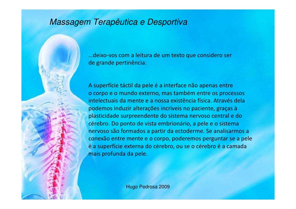 Portfólio formação Massagem Terapêutica e Desportiva