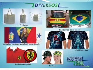 Portfólio note e sul confecções