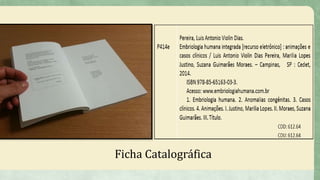 Ficha Catalográfica
 