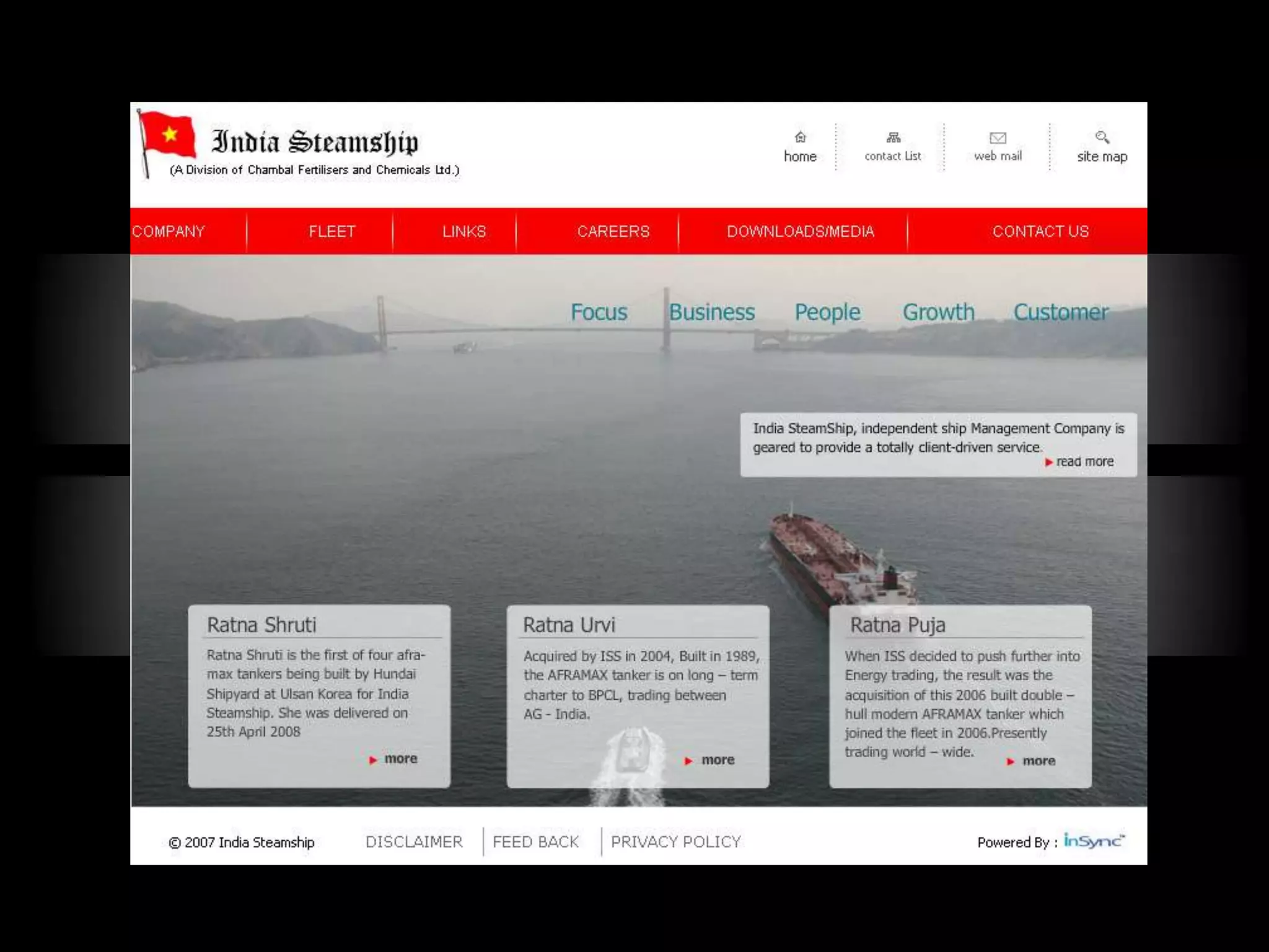 InSync Website Portfolio