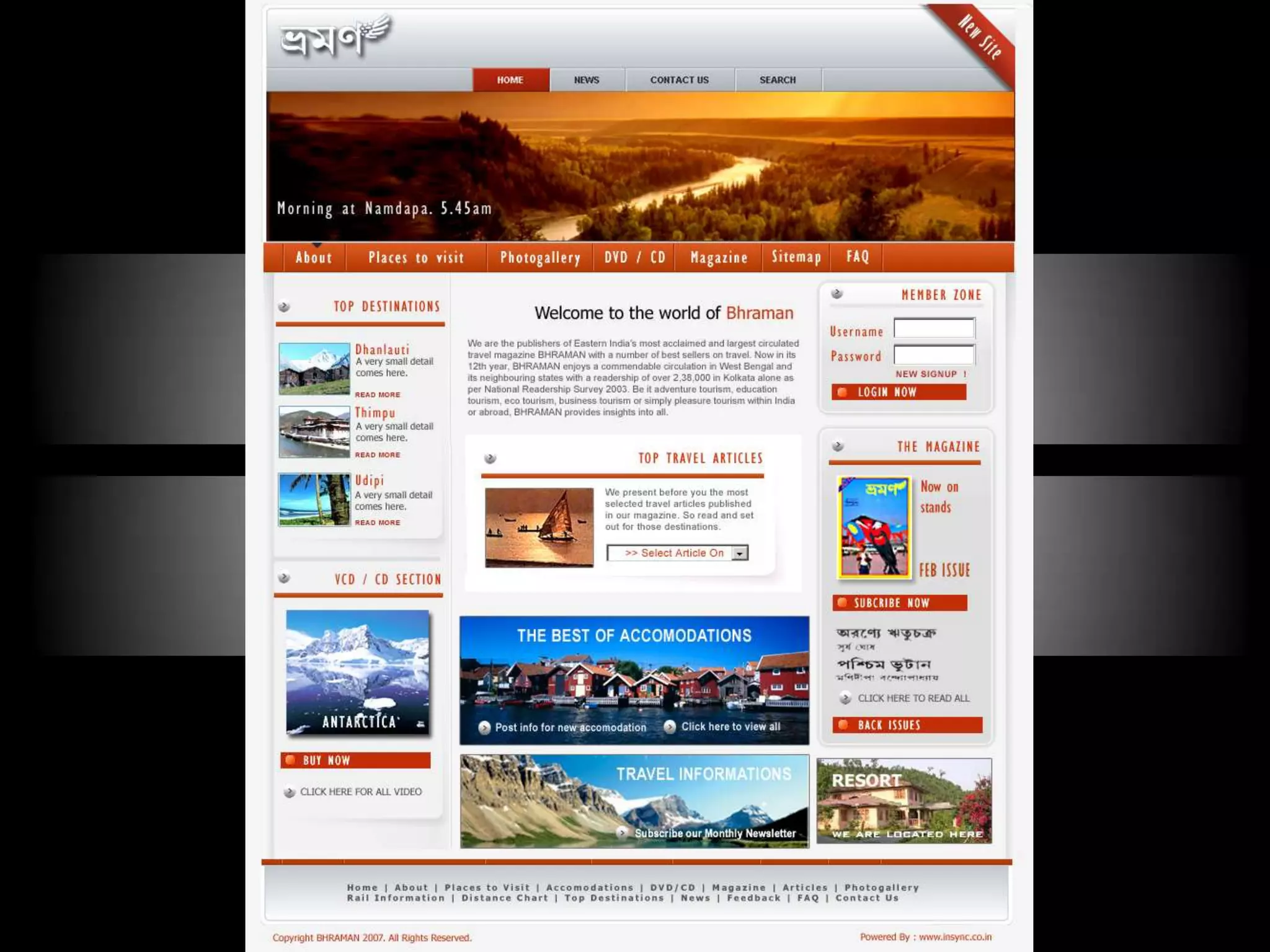 InSync Website Portfolio