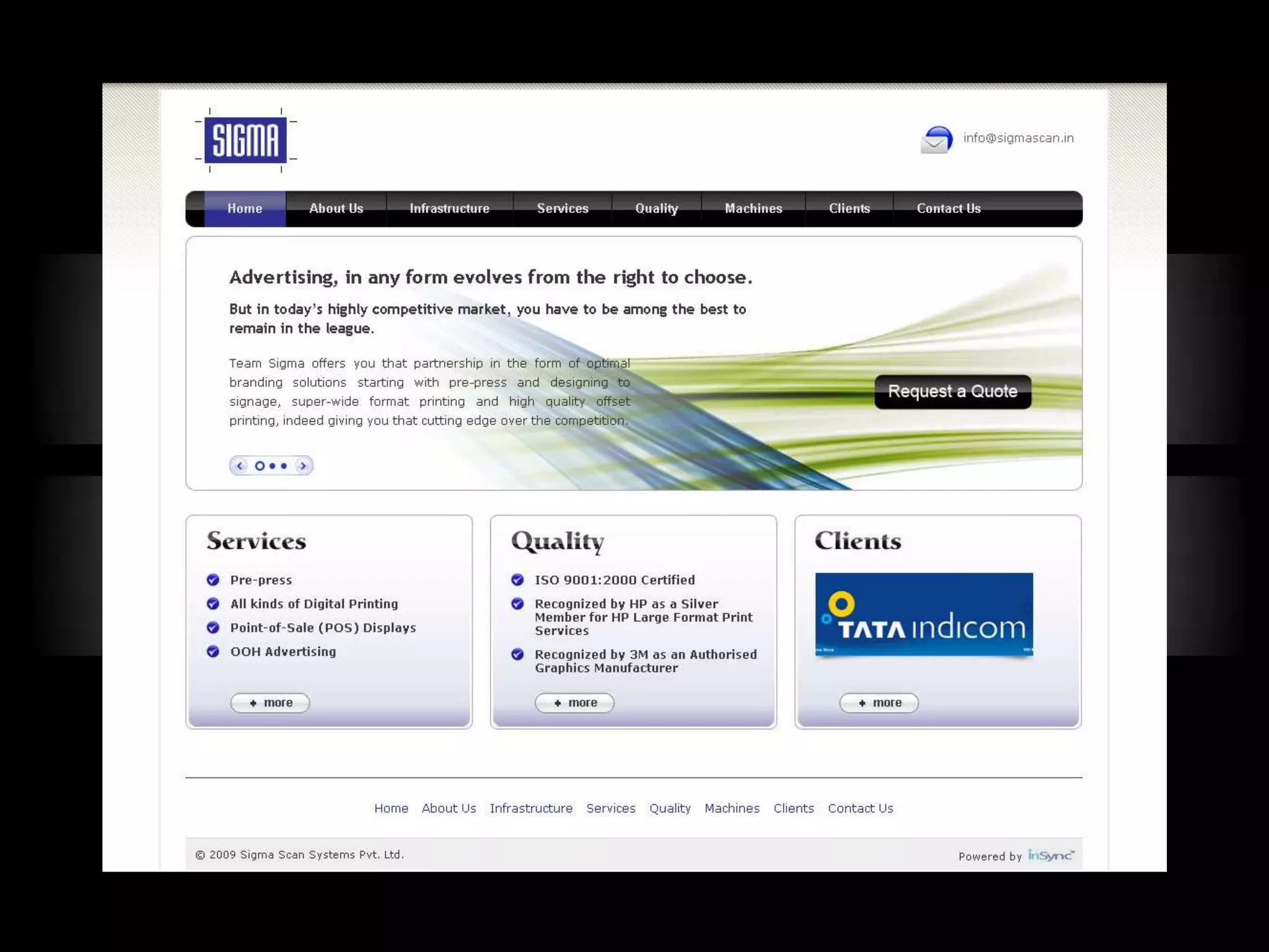 InSync Website Portfolio