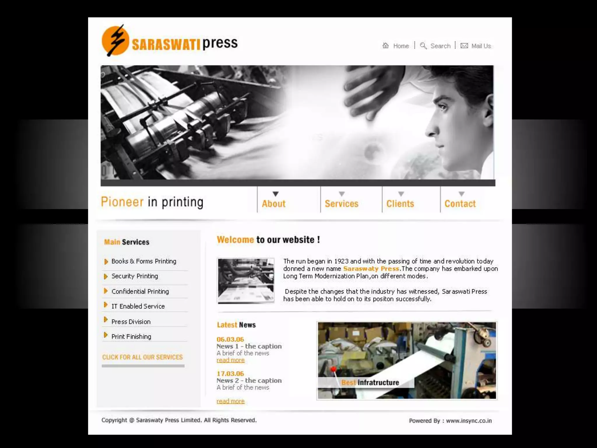 InSync Website Portfolio