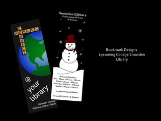 Snowden Library Jasmine Johnson Portfolio | PPT