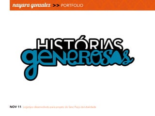 NOV 11 Logotipo desenvolvido para projeto do Sesc Paço da Liberdade
 