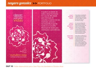 OUT 10 Folder desenvolvido para o Sesc Paço da Liberdade no Outubro Rosa
 