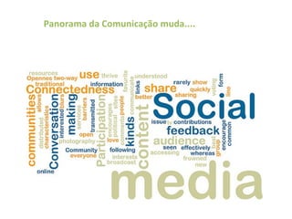 Panorama da Comunicação muda....
 