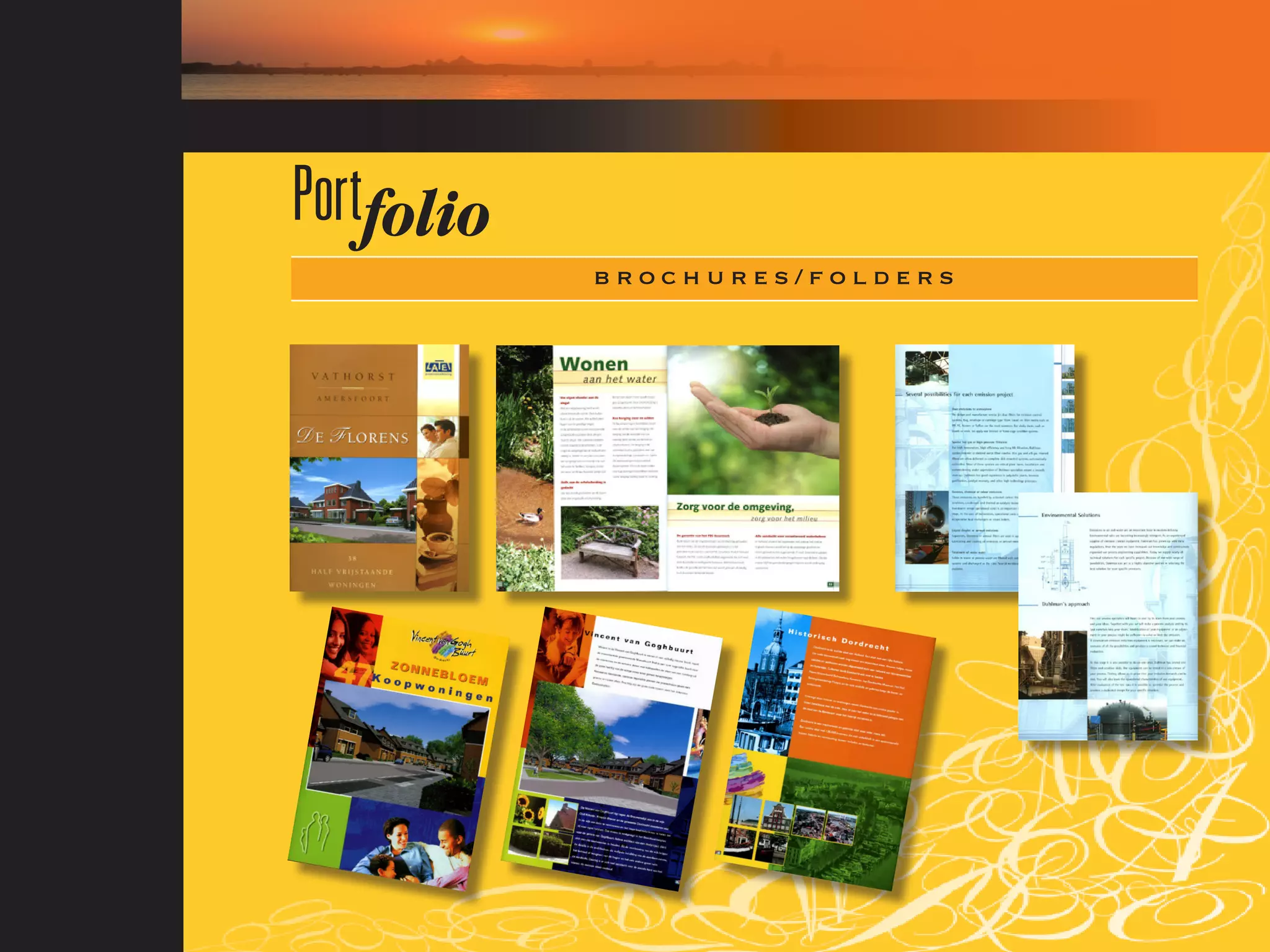 Portfolio
            brochures/folders
 