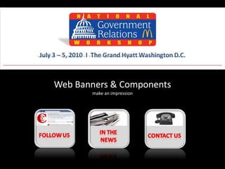 Web Banners & Componentsmake an impression
