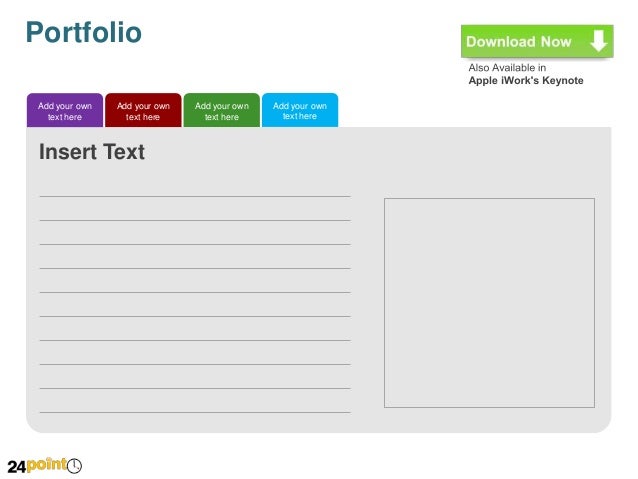 business portfolio presentation and paper