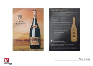 Adega de Borba
Proposta de design gráﬁco de monofolhas técnicas para marca de Vinhos
 