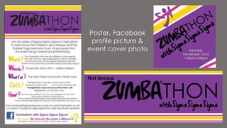 Poster, Facebook
profile picture &
event cover photo
 