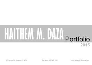 Haithem Daza Portfolio 2015