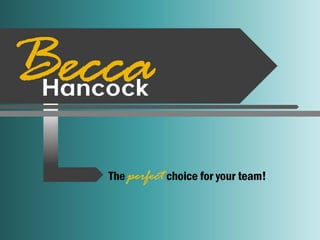 Final Portfolio for Becca Hancock