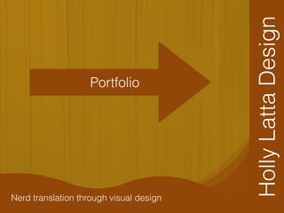 HollyLattaDesign
Nerd translation through visual design
Portfolio
 