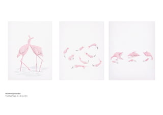 Das Flamingomassaker
Filzstift auf Papier, 24 x 32 cm, 2014
 