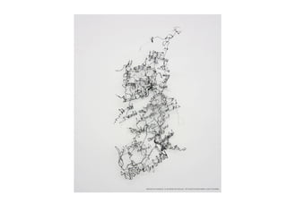 Bildansicht der Ausstellung « An den Rändern der Zeichnung », 2015, Neuer Kunstverein Gießen zu Gast im KiZ,Gießen
 