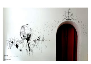 Ohne Titel
Wandzeichnung, Tusche auf Wand, 2008
Galerie -able, Berlin
 