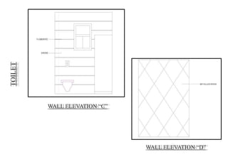 TOILET
WALL ELEVATION “C”
WALL ELEVATION “D”
 